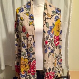 Anthropologie Floral Sweater 🌈